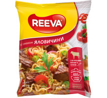 Лапша быстрого приготовления Reeva со вкусом Говядины 85 г