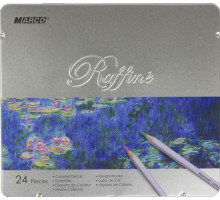 Олівці дитячі Marco Raffine 7100-24TN в металевому пеналі 24 кольори