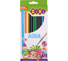 Олівці дитячі Zibi ZB2475 AQUA 12 кольорів