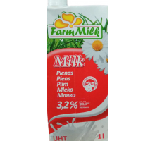 Молоко Farm Milk 3.2% 1л