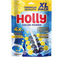 Туалетний блок для унітазу Holly Color Power XL Pack Лимон 4 шт х 50 г