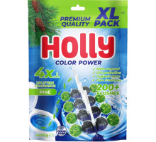 Туалетний блок для унітазу Holly Color Power XL Pack Хвоя 4 шт х 50 г