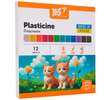 Пластилін Yes 540689 Orange Line 12 кольорів 240 г