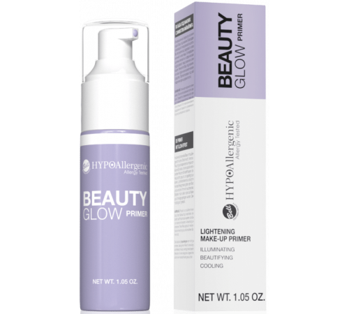 Гипоаллергенная увлажняющая и успокаивающая база под макияж Bell Beauty Glow Primer с эффектом хайлайтинга 30 г