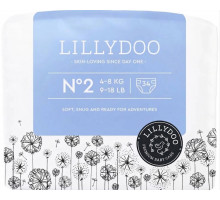 Подгузники Lillydoo 2 (4-8 кг) 34 шт