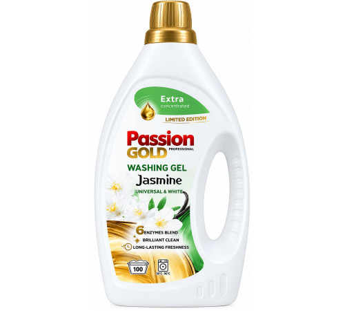 Гель для прання Passion Gold Jasmine Universal & White 3,5 л 100 циклів прання