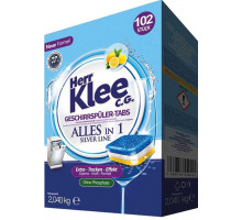 Таблетки для посудомоечных машин Herr Klee Silver Line All in 1 102 шт (цена за 1 шт)