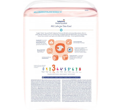 Підгузки Babylove Premium 3 (4-9 кг) 46 шт