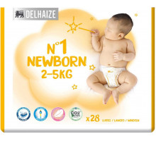 Подгузники Delhaize Newborn 1 (2-5 кг) 28 шт