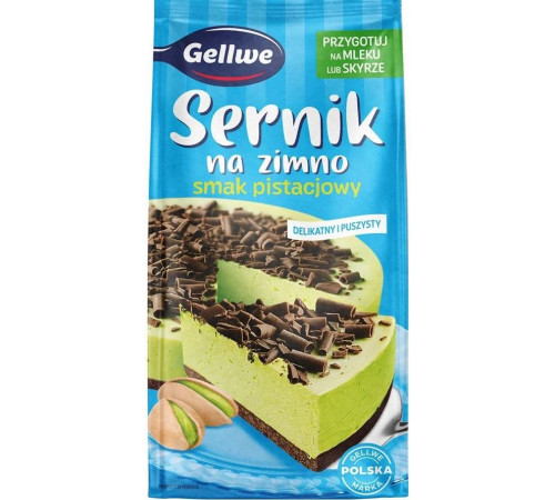 Суміш для приготування холодного чізкейку Gellwe Фісташка 193 г