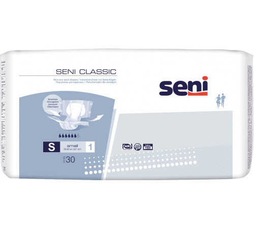 Підгузки для дорослих Seni Classic Small 55-80 см 30 шт