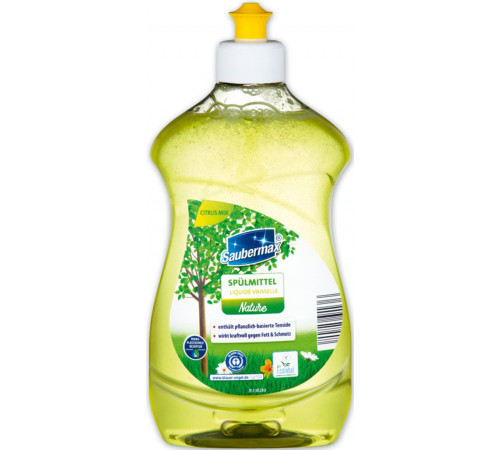 Средство для мытья посуды Saubermax Nature Citrus 500 мл