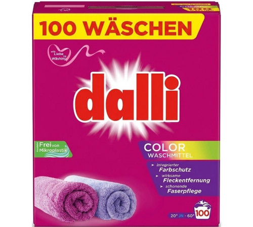 Пральний порошок Dalli Color 6 кг 100 циклів прання