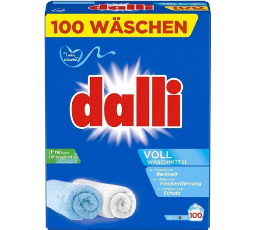 Пральний порошок Dalli Vollwaschmittel 6 кг 100 циклів прання