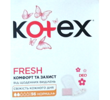 Щоденні гігієнічні прокладки Kotex Normal Plus Deo 52 шт
