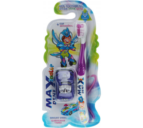 Зубна щітка дитяча Махdent з автомобілем для хлопчика