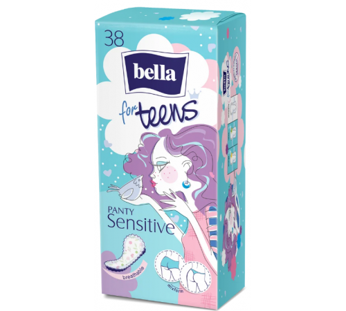Ежедневные прокладки Bella Teens Sensitive 38 шт