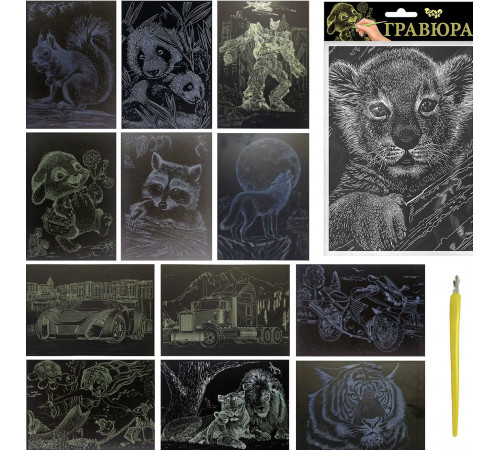 Набір для творчості Danko Toys ГрА5 Гравюра А5  в асортименті