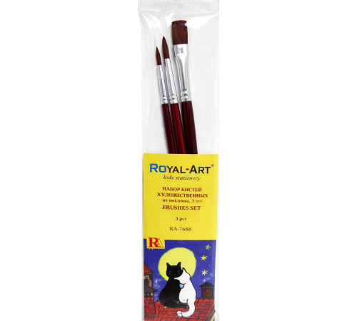 Набор кисточек Royal-Art RA-7688 3 шт №1,2,3