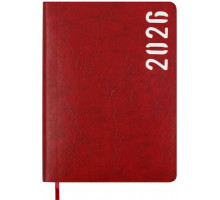 Еженедельник датированный 2026 A5 Buromax Mind ВМ21152-05 черврный
