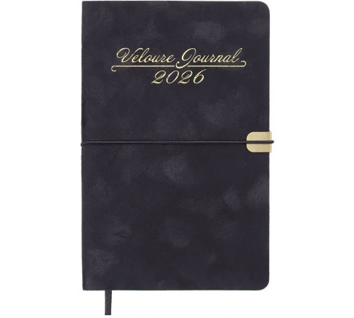 Еженедельник датирован 2026 A5 Buromax Velour ВМ2710 в ассортимете