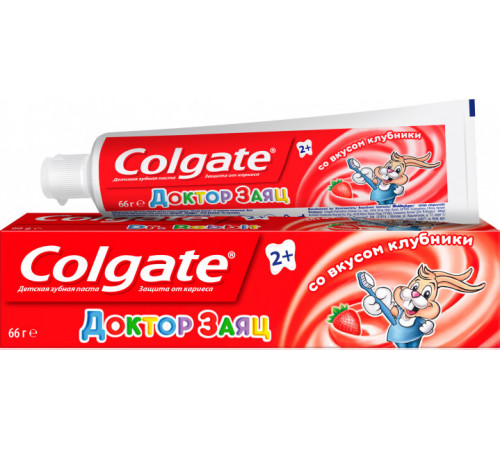 Зубная паста Colgate Доктор Заяц со вкусом клубники 50 мл