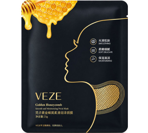 Тканинна маска для шиї Veze Golden Honeycomb 25 г