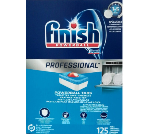 Таблетки для посудомийної машини Finish Professional 125 шт (ціна за 1шт)