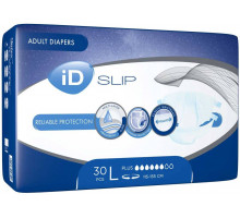 Подгузники для взрослых iD Slip Plus Large 115-155 см 30 шт