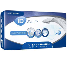 Підгузки для дорослих iD Slip Plus Medium 80-125 см 30 шт