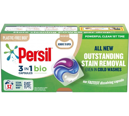 Гелевые капсулы Persil 3 in 1 Bio 32 шт (цена за 1 шт)