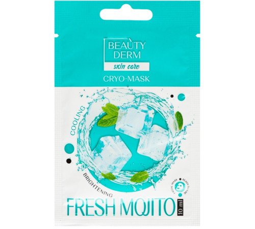 Кріо-маска для обличчя Beautyderm Fresh Mojito 10 мл