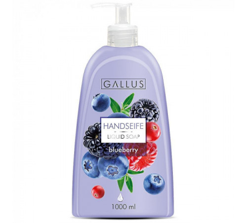 Мило рідке Gallus Blueberry дозатор 1л