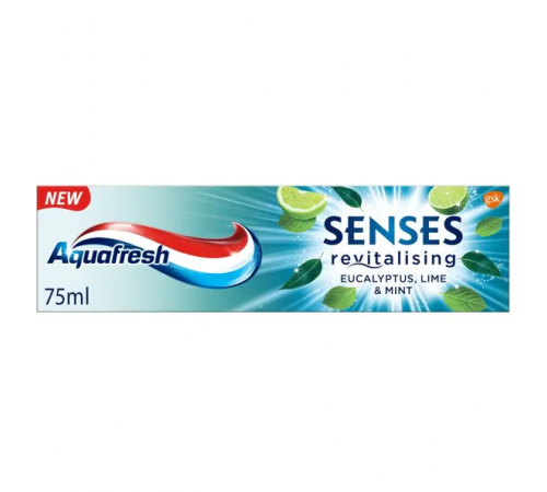 Зубная паста Aquafresh Senses Эвкалипт Лайм и Мята 75 мл