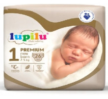 Подгузники Lupilu Premium Newborn 1 (2-5 кг) 26 шт