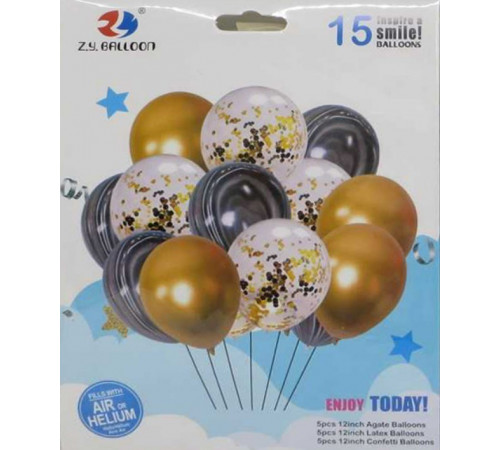 Набір латексних повітряних кульок 1212-15 15 шт
