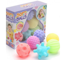 Набор сенсорных тактильных мячиков Soft Balls 828 F 52 в коробке