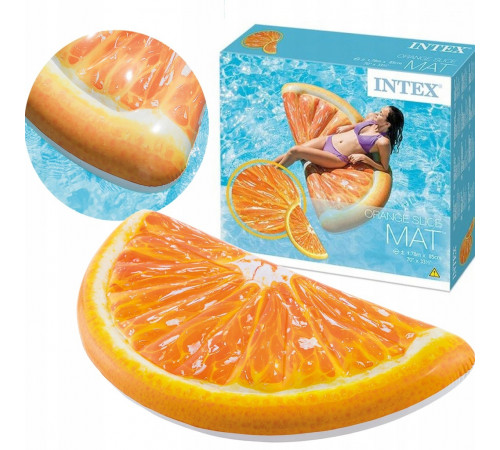 Матрас надувной Intex 58763 Апельсин 178х85 см