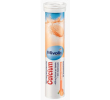 Шипучі таблетки-вітаміни Mivolis Calcium 20 шт 82 г