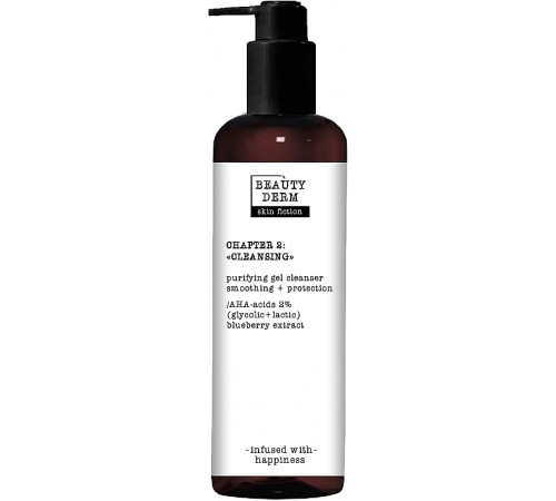 Очищаючий гель для вмивання Beautyderm Skin Fiction з АНА-кислотами та Чорницею 200 мл