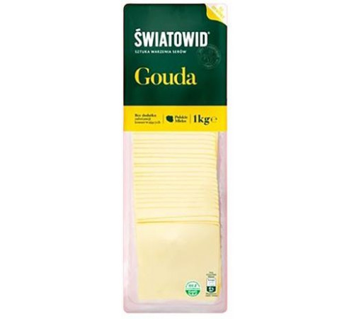 Сир скибочками Swiatowid Gouda 1 кг