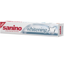 Зубна паста Sanino Whitening Білосніжна посмішка 50 мл