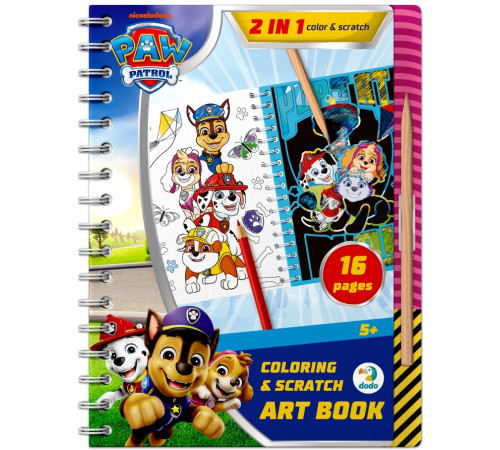 Набор для творчества Dodo 200533 раскраски и гравюры Щенячий патруль