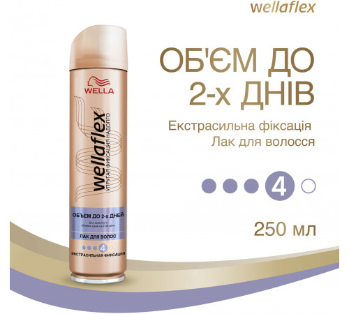 WellaFlex Лак для волос Длительная поддержка обьема Экстра сильная фиксация 250 мл