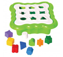 Іграшка-сортер Tigres 39521 Розумні фігурки 10 елементів світло-зелений