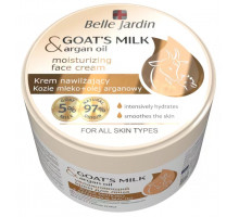 Крем для обличчя зволожуючий Belle Jardin Goat's milk & Argan oil 200 мл