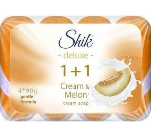 Крем-мыло Shik Deluxe 1+ 1 Дыня 4 х 90 г Крем-мыло Shik Deluxe 1+ 1 Дыня 4 х 90 г