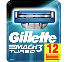 Сменные кассеты для бритья Gillette Mach3 Turbo 12 шт (цена за 1шт)