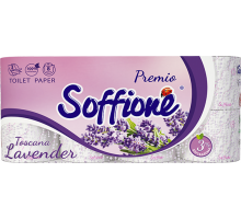Туалетная бумага Soffione Toskana Lavender 3 слоя 8 рулонов