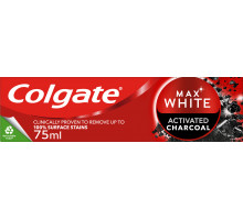 Зубная паста Colgate Max White Activated Charcoal 75 мл